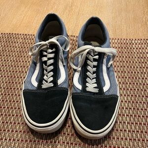 Vans Men's Black and Blue Sneakers